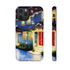 Festive Christmas Decorations on a Row of Townhomes - Impact Resistant Phone Case iPhone 11 Pro Matte